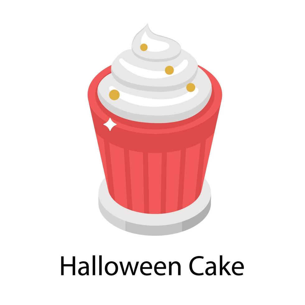 halloween tårta koncept vektor