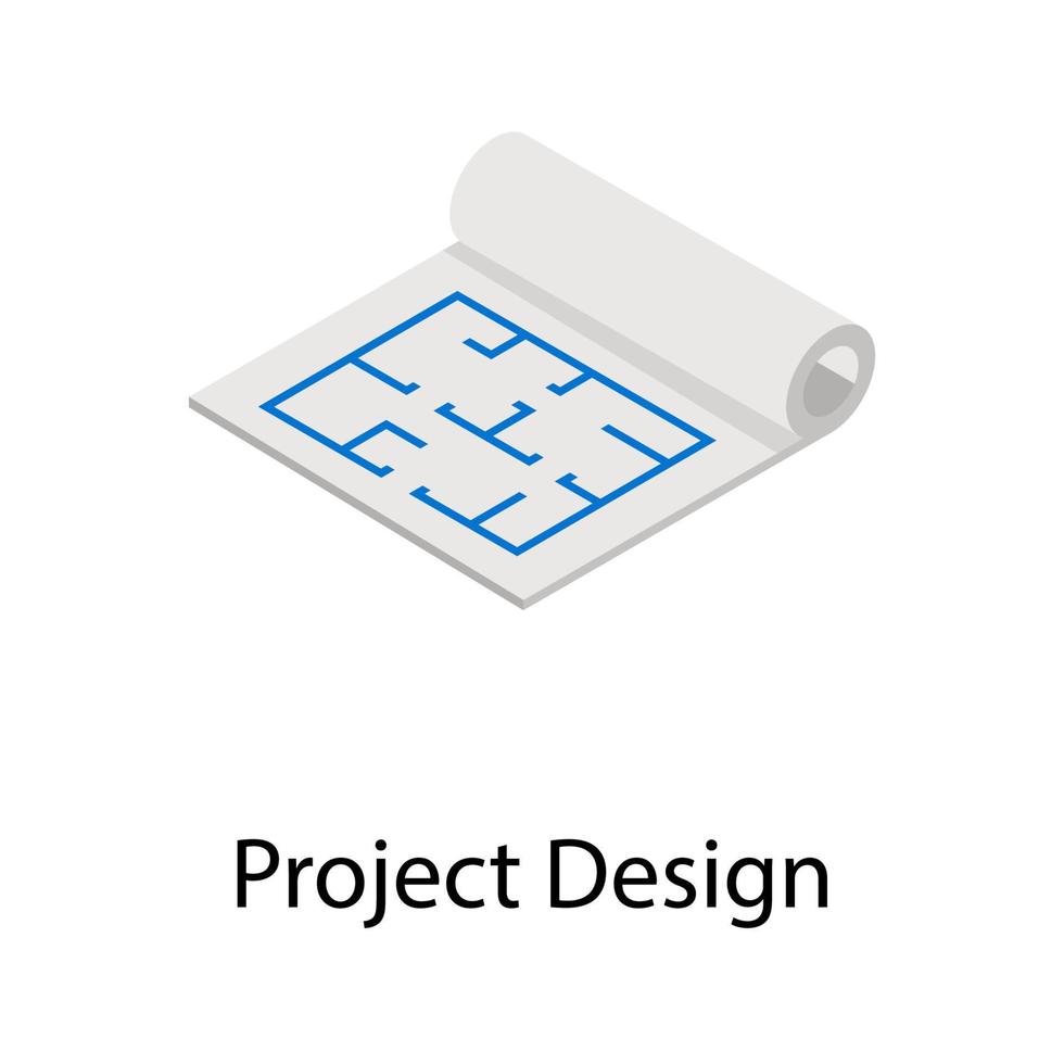 projektdesignkoncept vektor