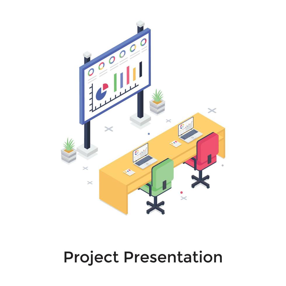 projekt presentation koncept vektor