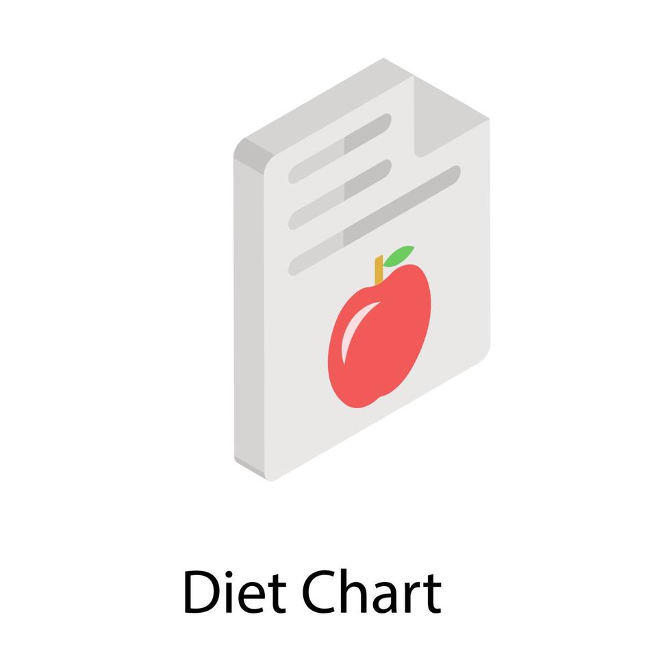 diet diagram koncept vektor