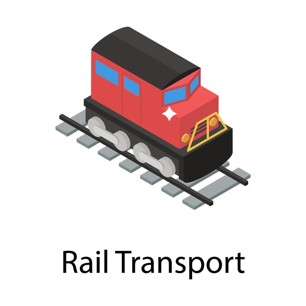 järnvägstransportkoncept vektor