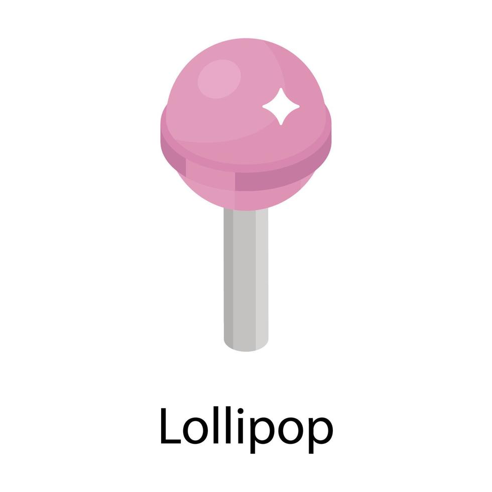 trendiga lollipop koncept vektor