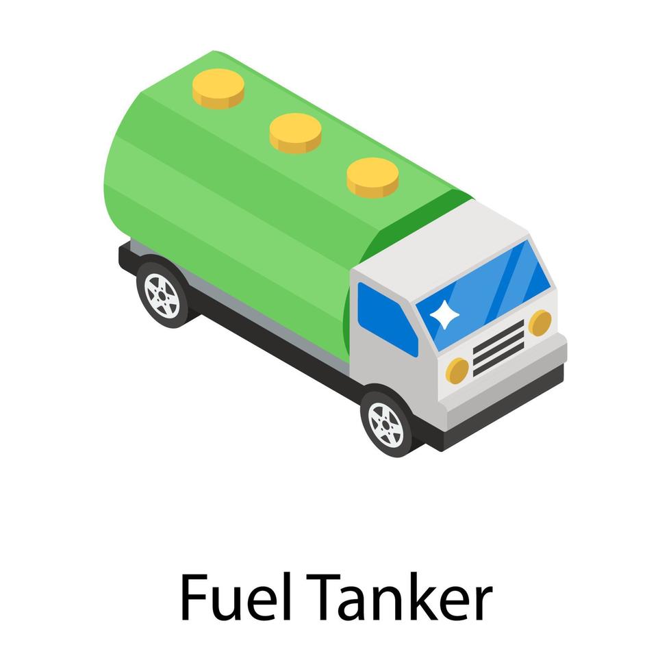 Tankwagenkonzepte vektor