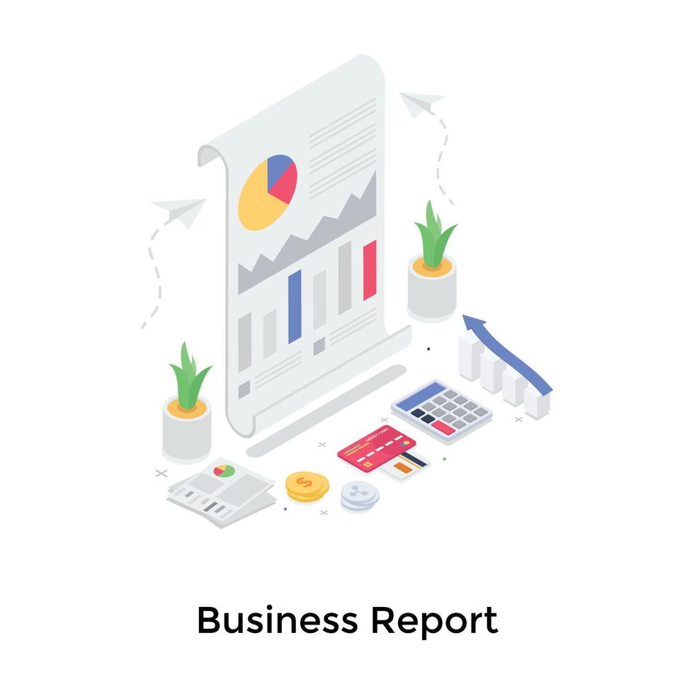 affärsrapport koncept vektor