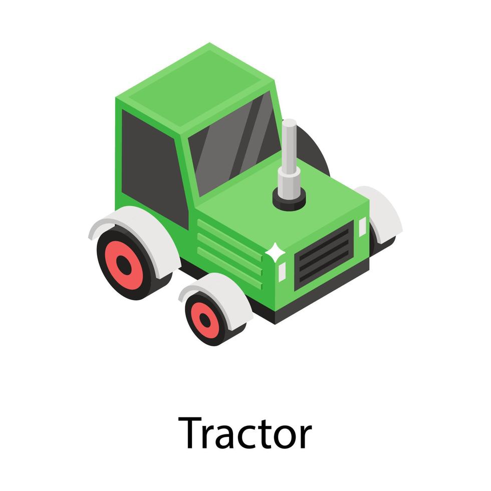 trendiga traktorkoncept vektor