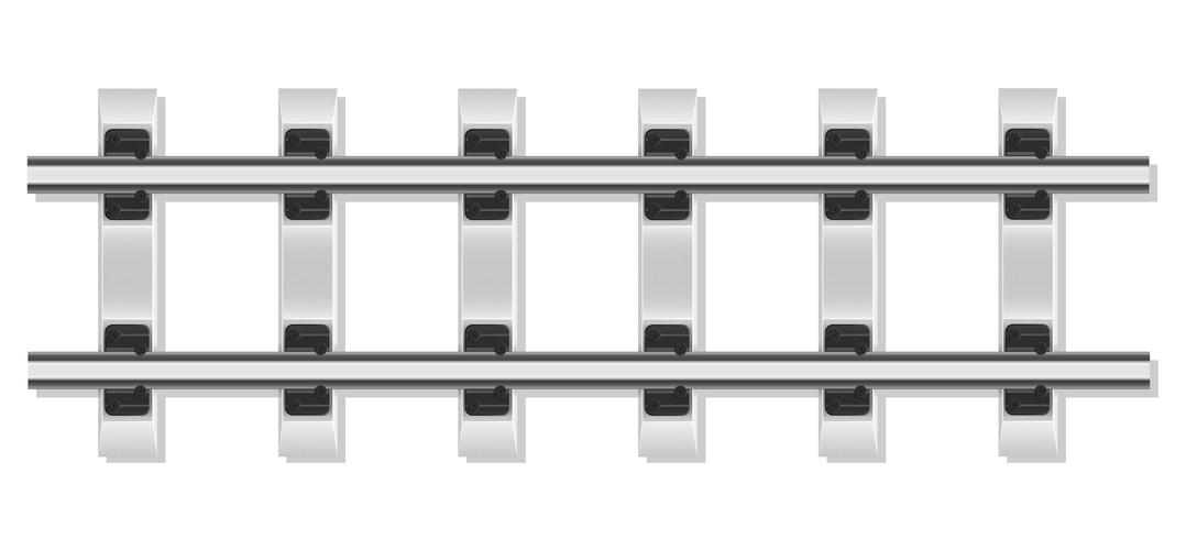 Eisenbahnschienen und Betonschwellen Vektor-Illustration vektor