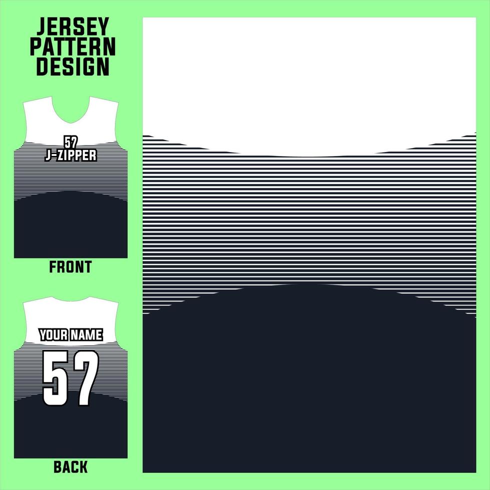 Jersey Design Vektor abstrakte Mustervorlage Anzeige vorne und hinten für Fußballmannschaften, Basketball, Radfahren, Baseball, Volleyball, Rennen usw.