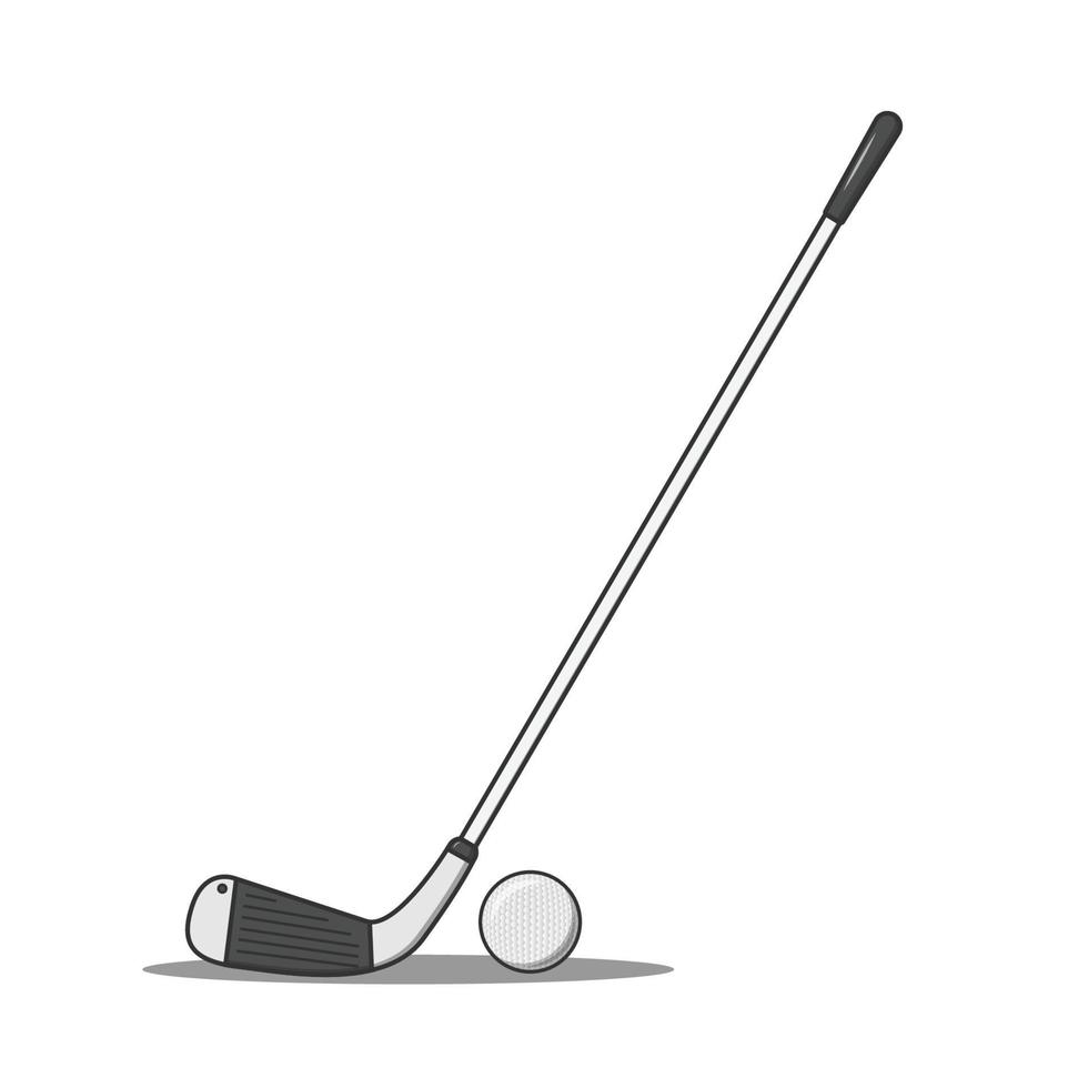 golf ikon. golfklubbor eller pinnar med boll. vektor illustration.