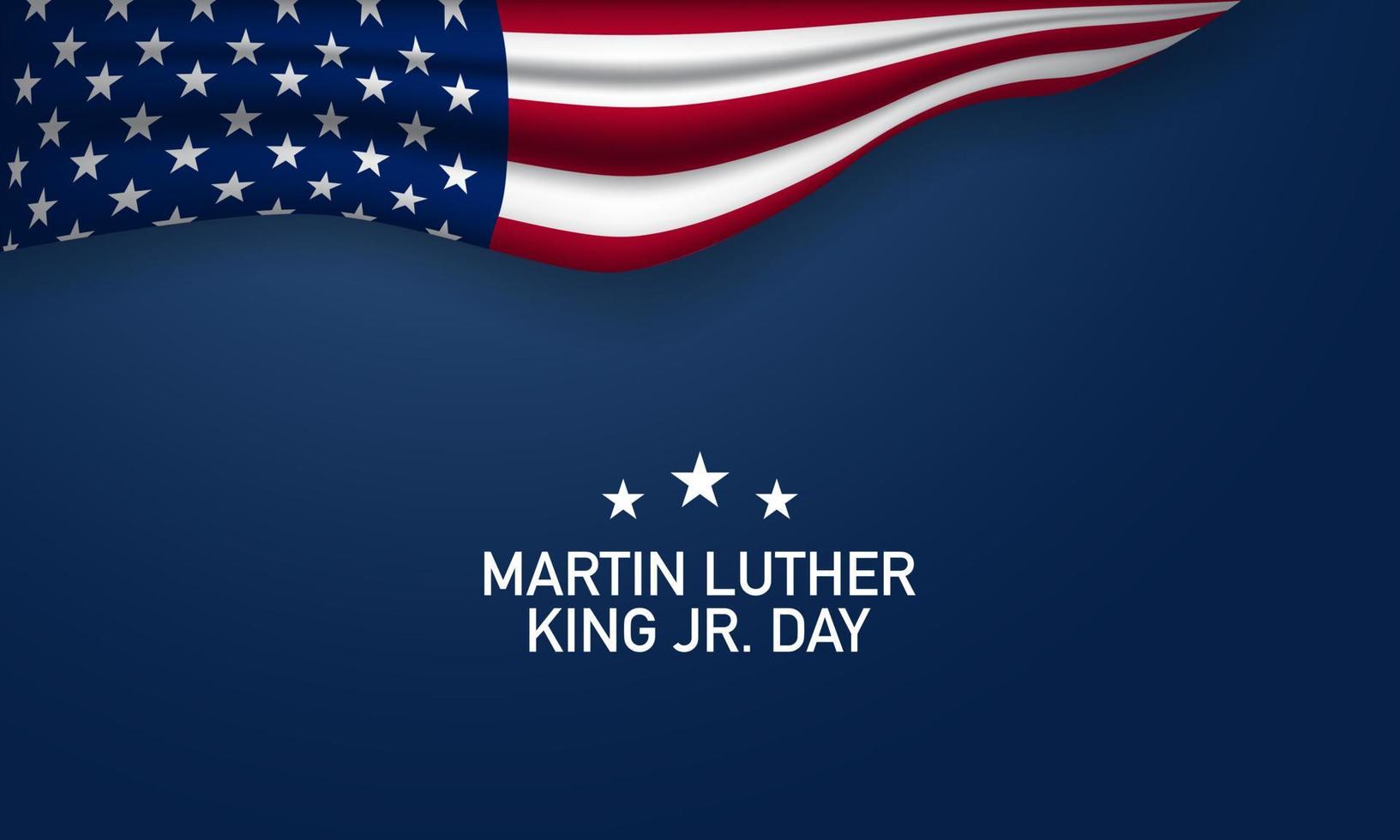 Martin Luther King jr. Tag Hintergrund. Banner, Poster, Grußkarte. vektor