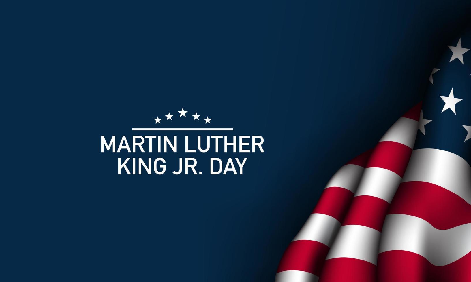 Amerikas förenta stater martin luther king jr. dag bakgrundsdesign. vektor