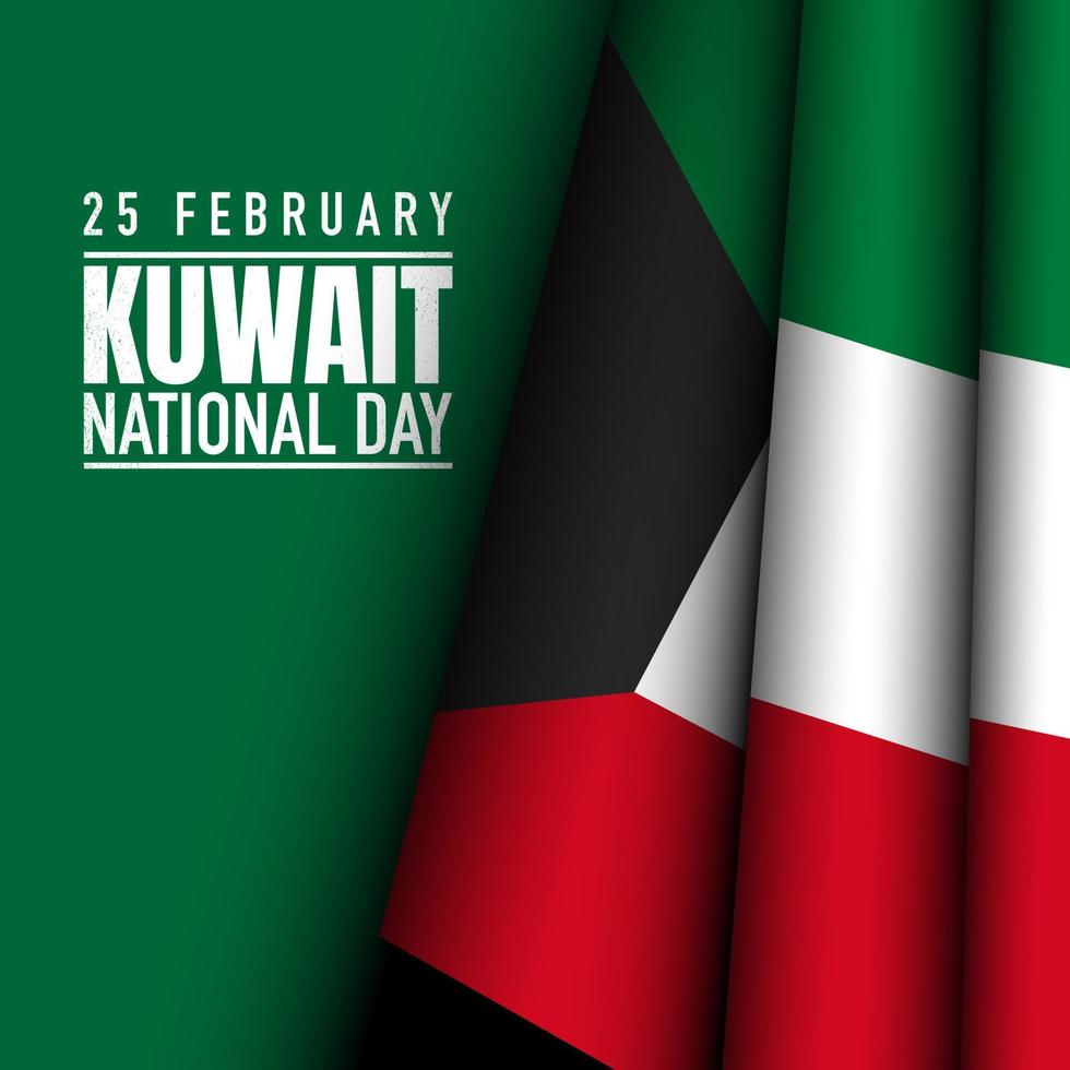 Kuwait Nationalfeiertag Hintergrund. Vektor-Illustration. vektor