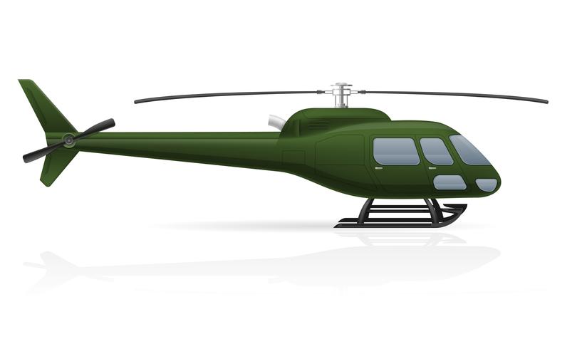 zivile Passagierhubschrauber-Vektorillustration vektor