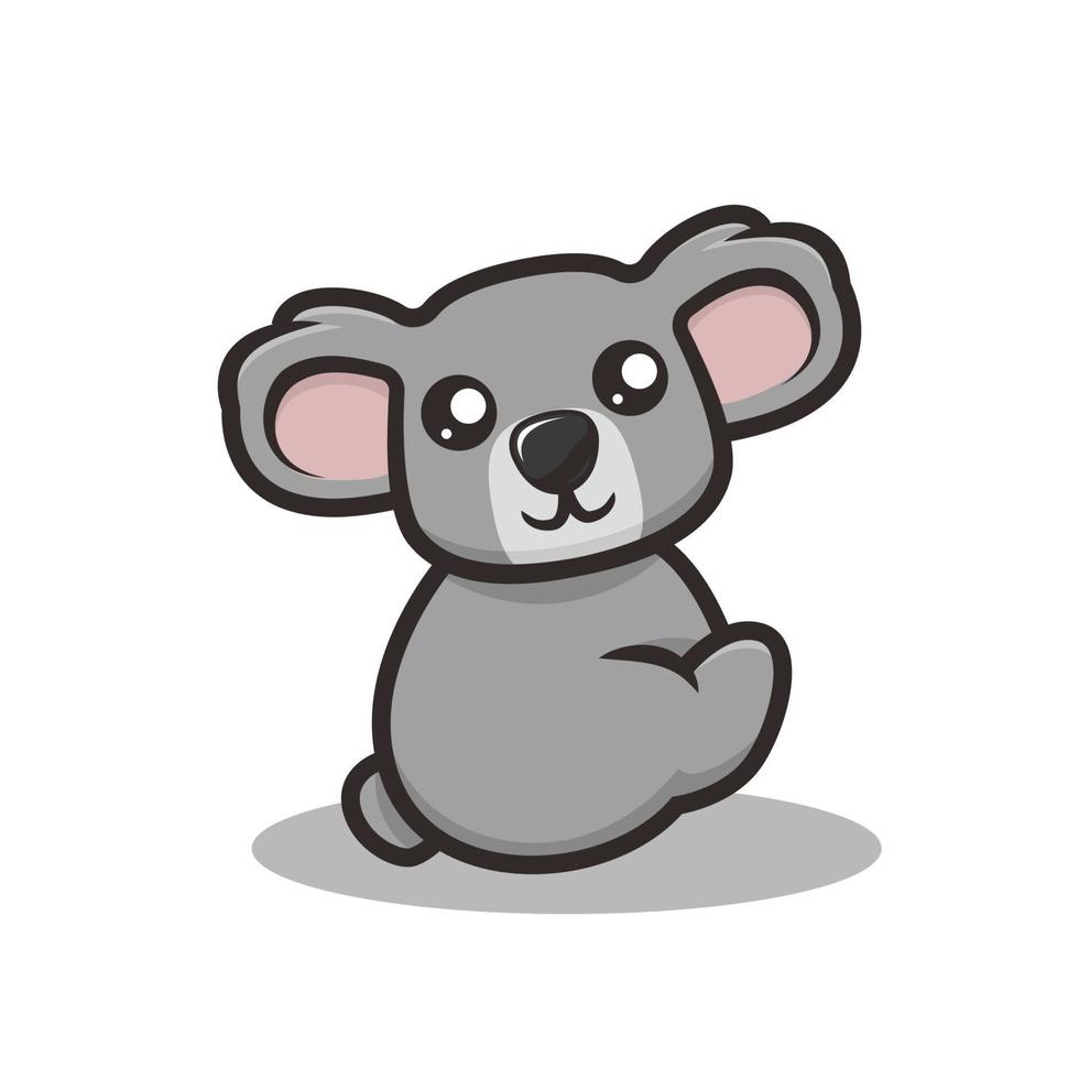 süße Koala-Maskottchen-Vektor-Illustration vektor