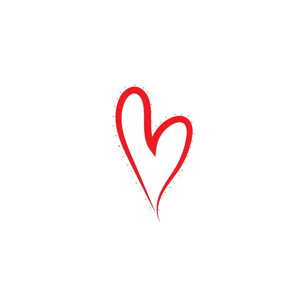 handgezeichnete Herzen. Gestaltungselemente für den Valentinstag. vektor