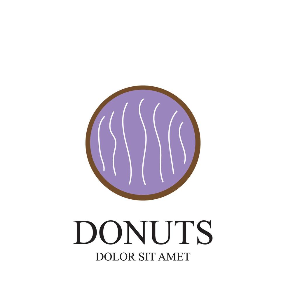 Donuts Illustration Logo Vektor Vorlage