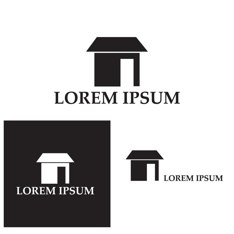 Haussymbol oder Logo isolierte Zeichensymbol-Vektorillustration - Sammlung hochwertiger Vektorsymbole im schwarzen Stil vektor