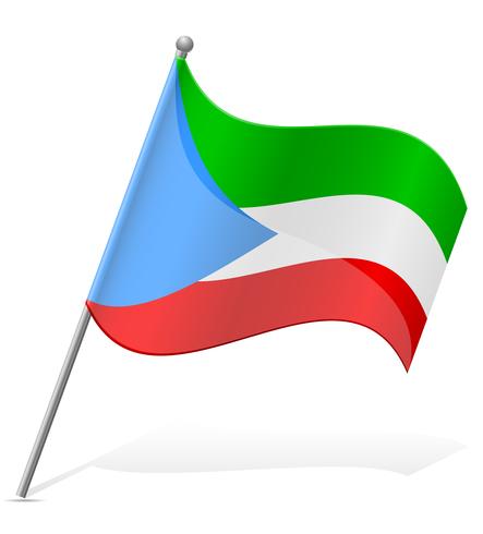 Flagge der Äquatorialguinea-Vektorillustration vektor