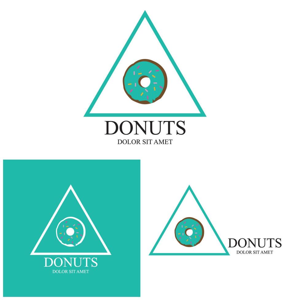 Donuts Illustration Logo Vektor Vorlage