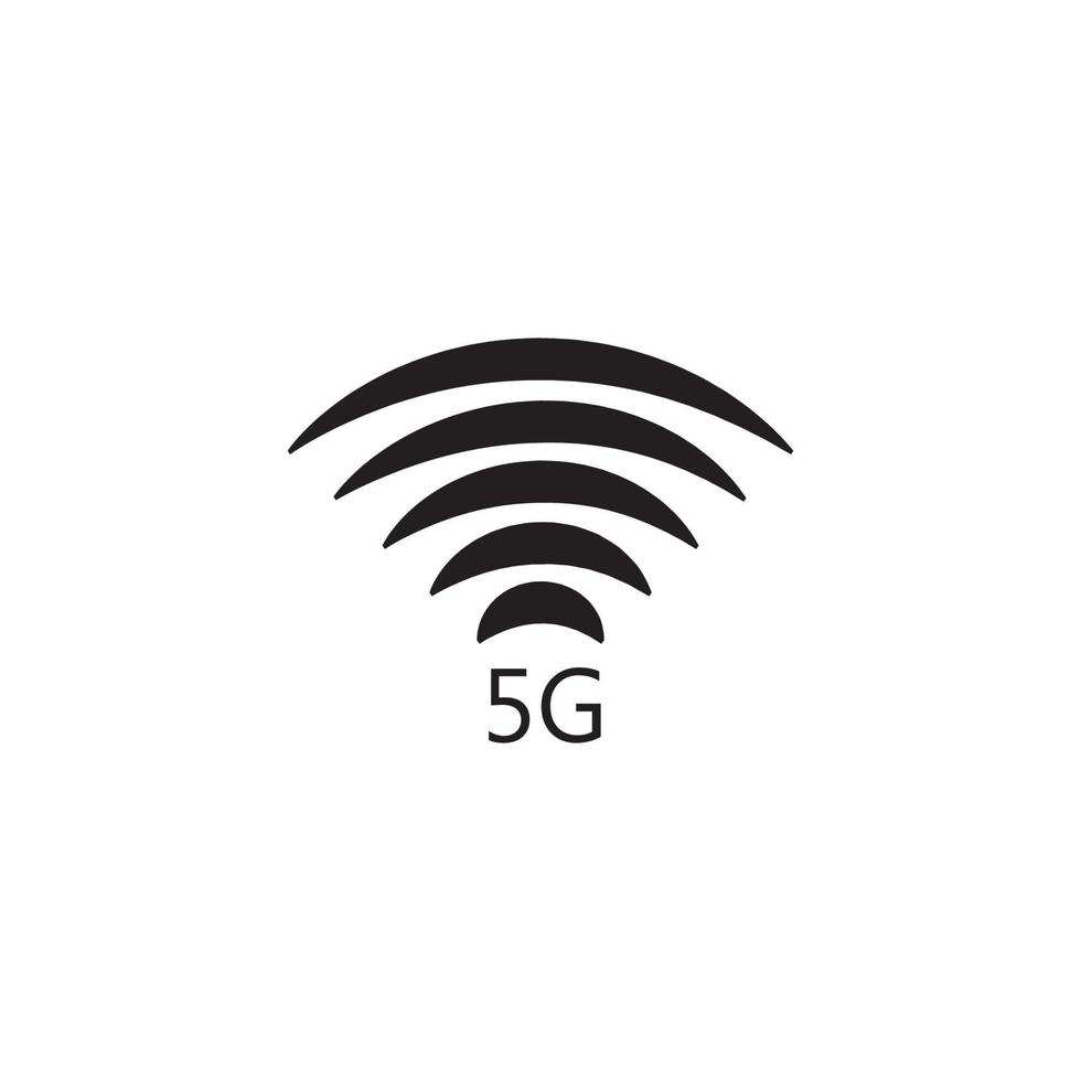 5g Symbol Vektor flaches Design