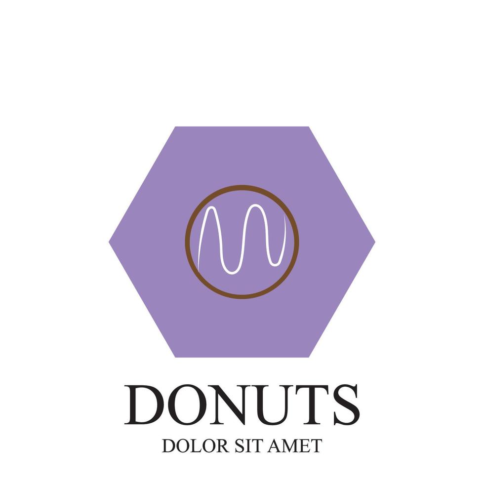 Donuts Illustration Logo Vektor Vorlage