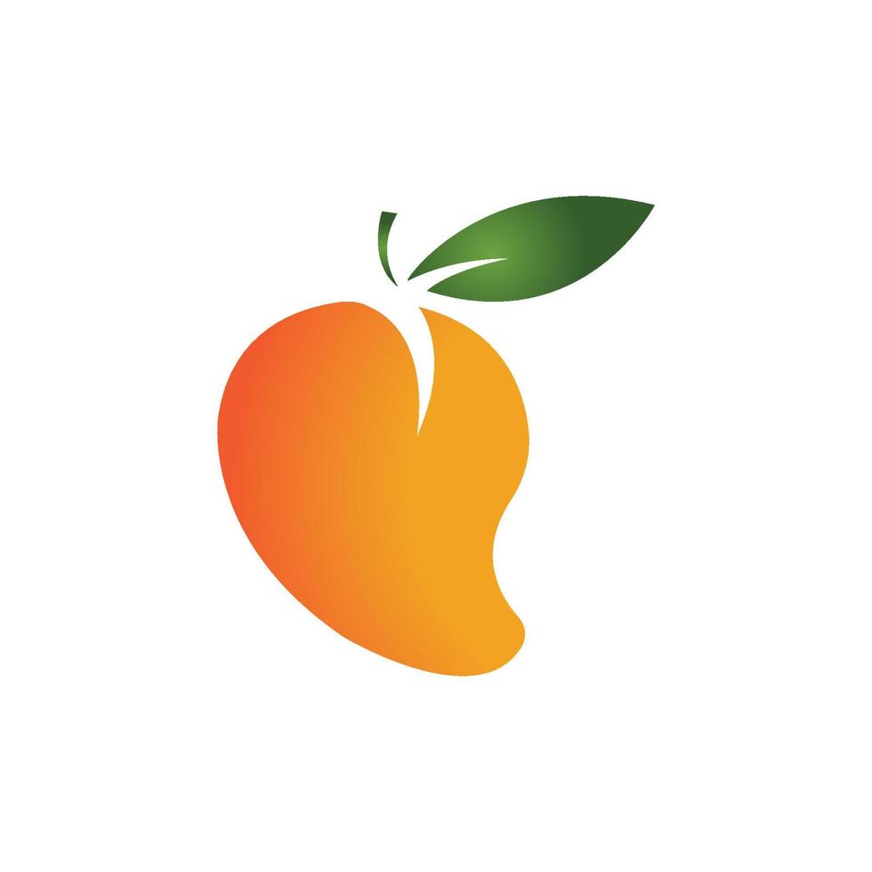 Mangofrucht Vektor Icon Illustration Design