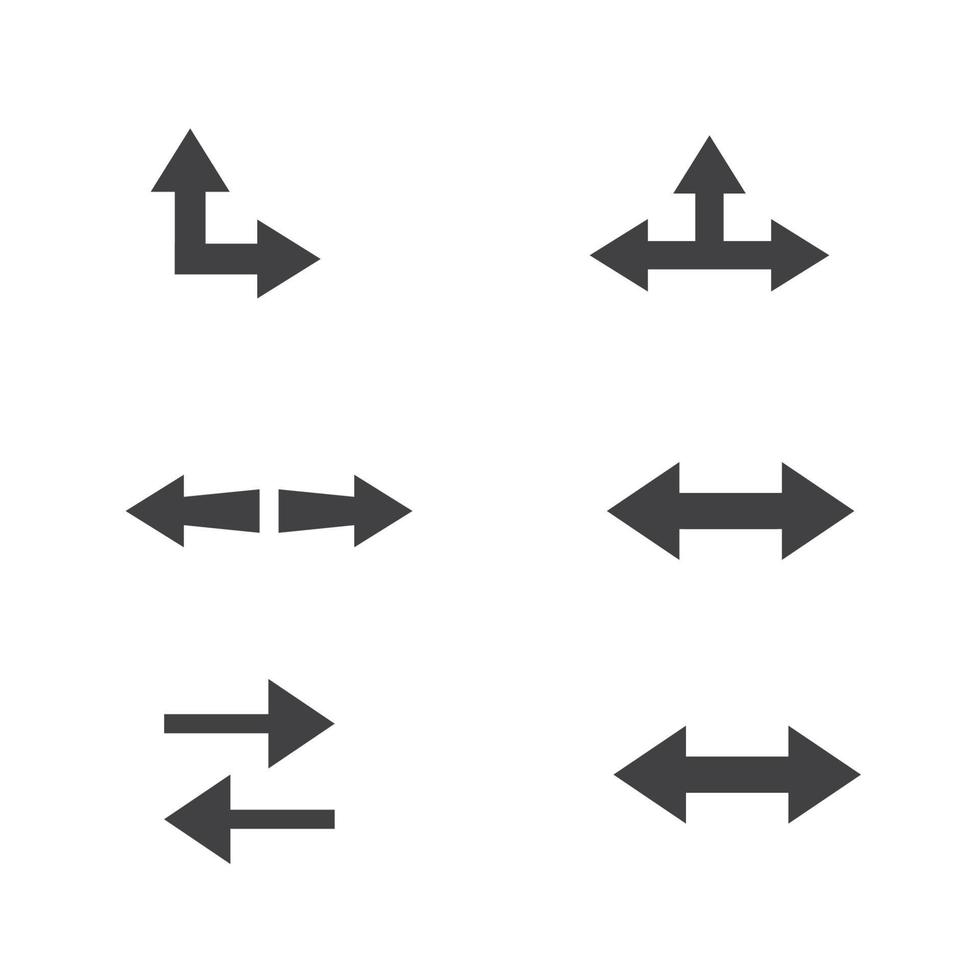 Pfeilvektorillustrationslogoschablone vektor