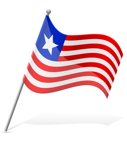 Flagge der Liberia-Vektor-Illustration vektor