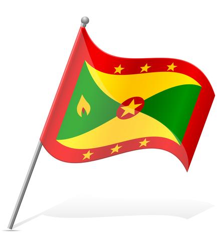 Flagge der Grenada-Vektor-Illustration vektor