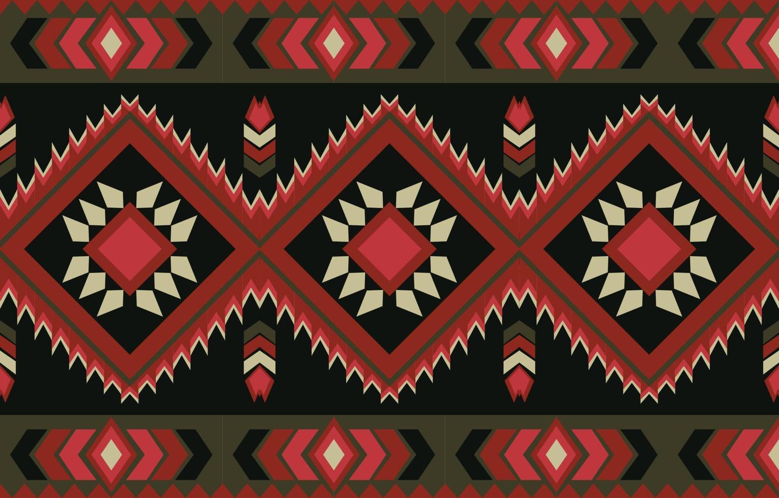 tribal traditionella aztekiska element bakgrundstryck vektor