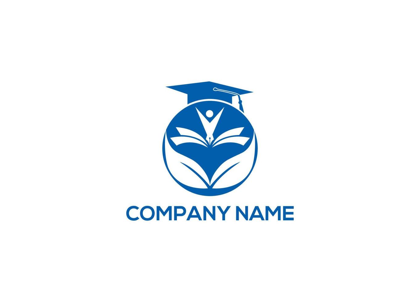 Bildung Logo Design Universität College und Akademie Industrie vektor