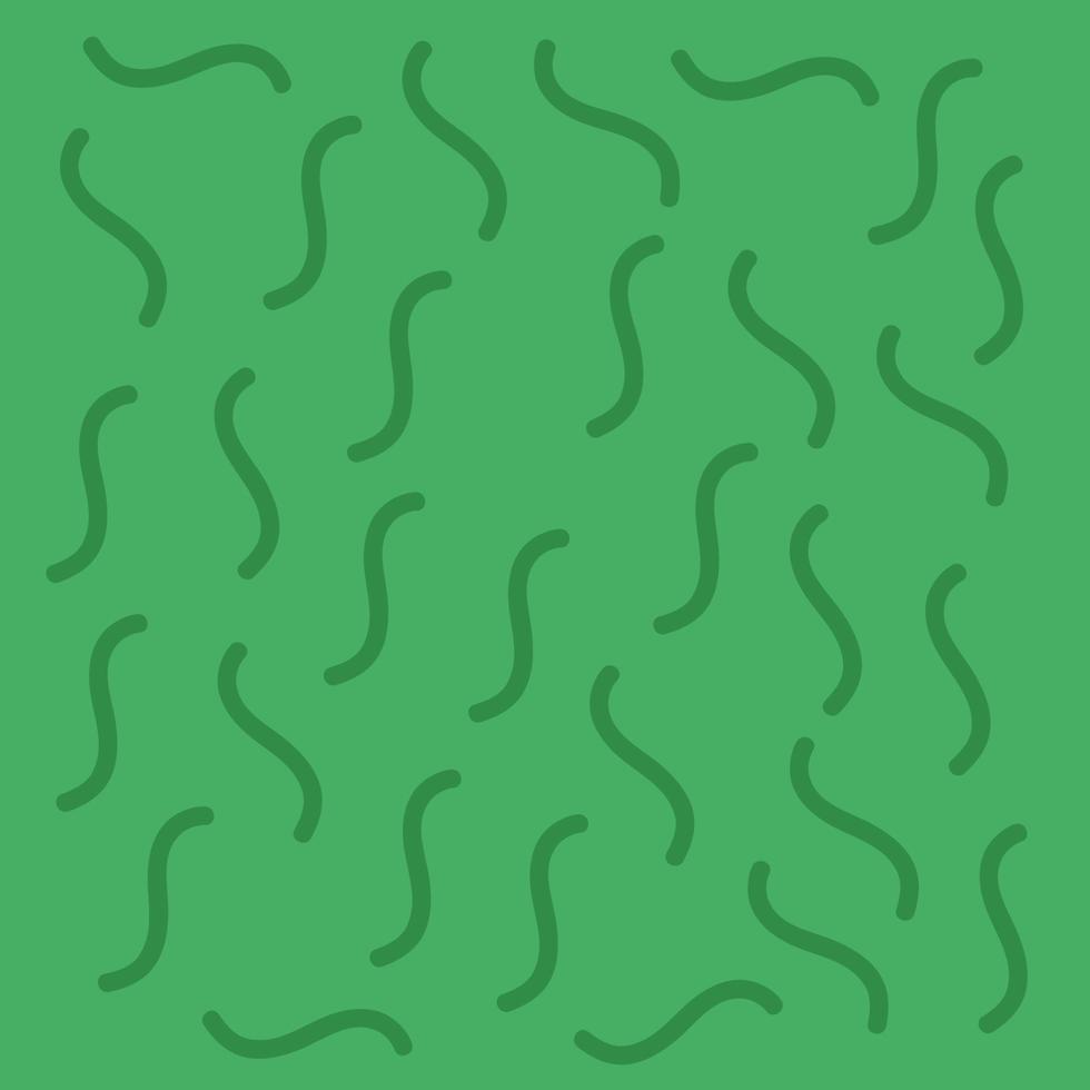 abstrakte nahtlose Memphis-Linie Wellen Muster grüner Hintergrund vektor