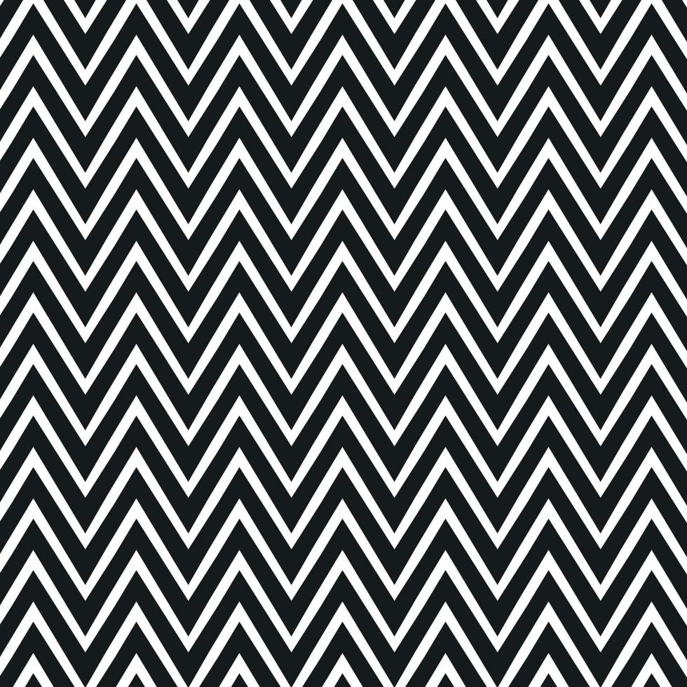 Zick-Zack-Tribal Chevron nahtlose Muster Schwarz-Weiß-Hintergrund-Vektor-Illustration-Muster für Website-Design oder Druck vektor