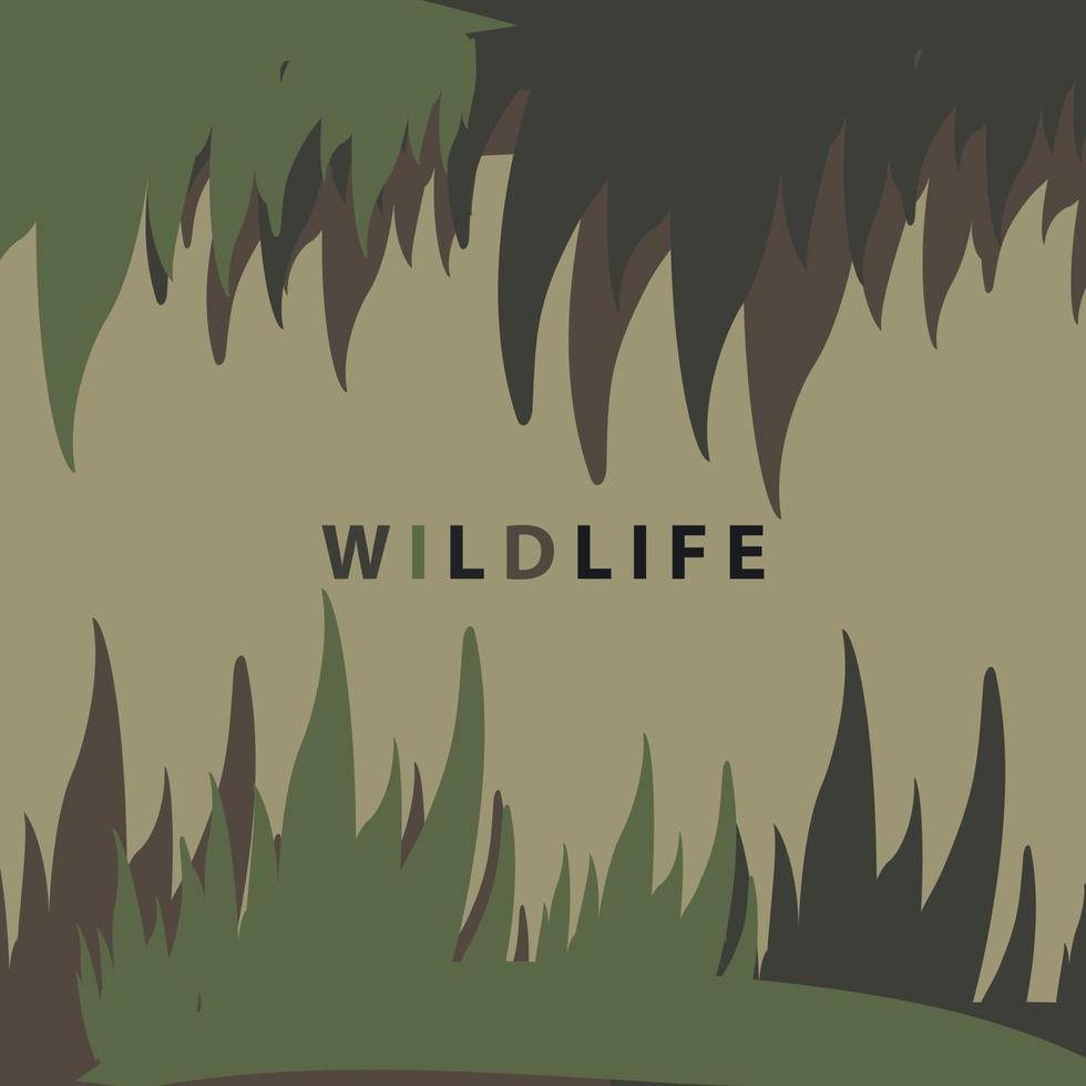 abstrakte Tierwelt Dschungel Gras Streifen Hintergrundbild Vektor-Illustration vektor