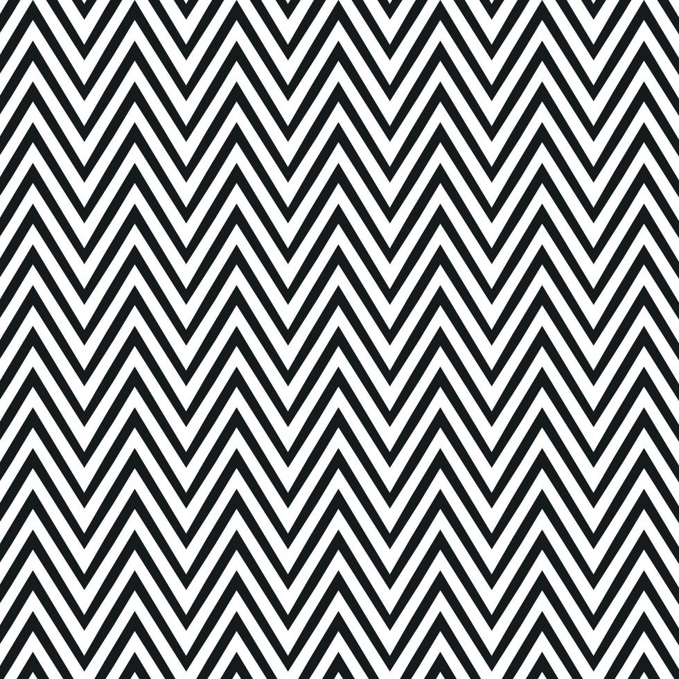 modernes Zick-Zack-Tribal Chevron nahtloses Muster Schwarz-Weiß-Hintergrund-Vektor-Illustrationsmuster für Website-Design oder Druck vektor