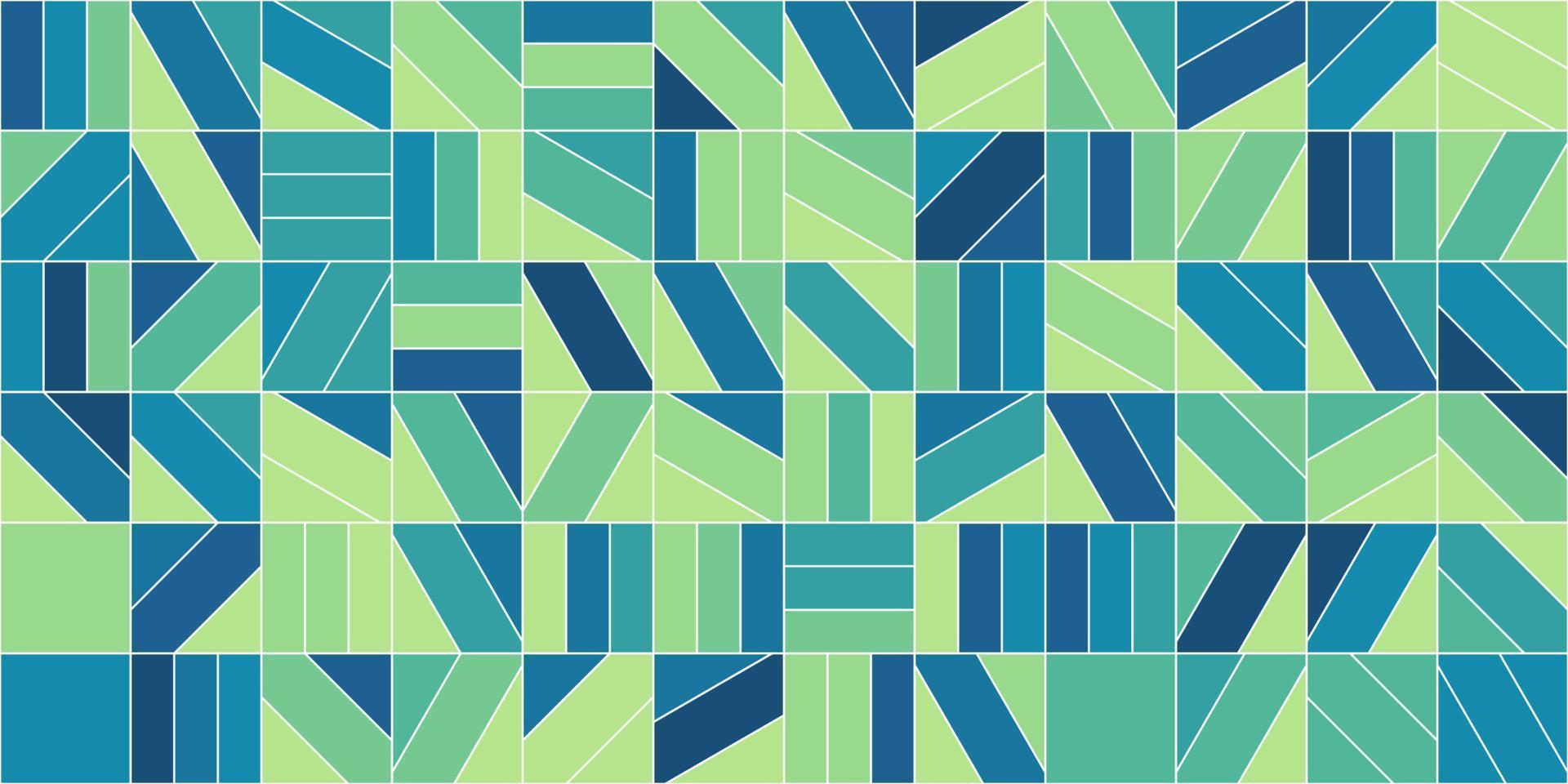 Vintage geometrisches abstraktes Muster mit quadratischer Form. Retro farbiges geometrisches Muster. vektor