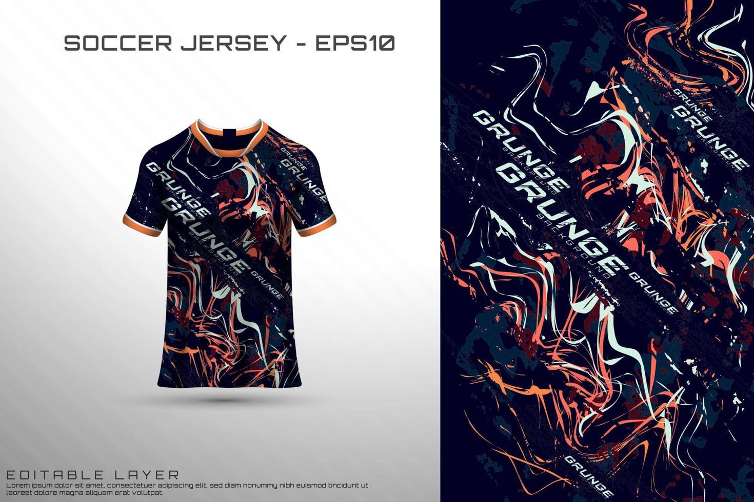 sport jersey och t-shirt mall sport jersey design vektor mockup.