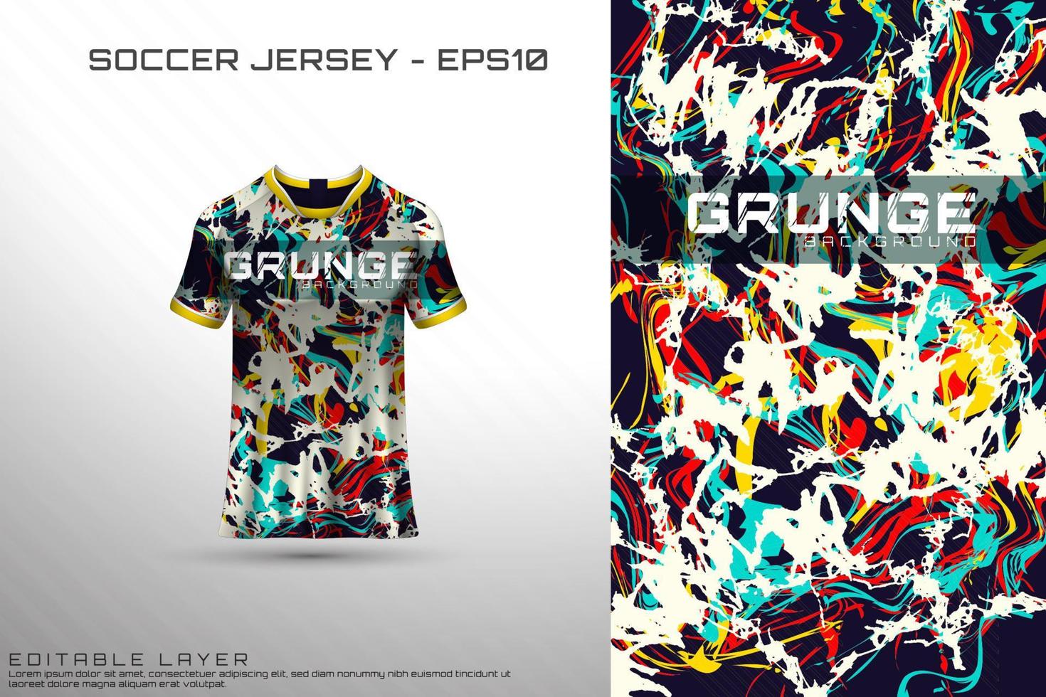 sport jersey och t-shirt mall sport jersey design vektor mockup.