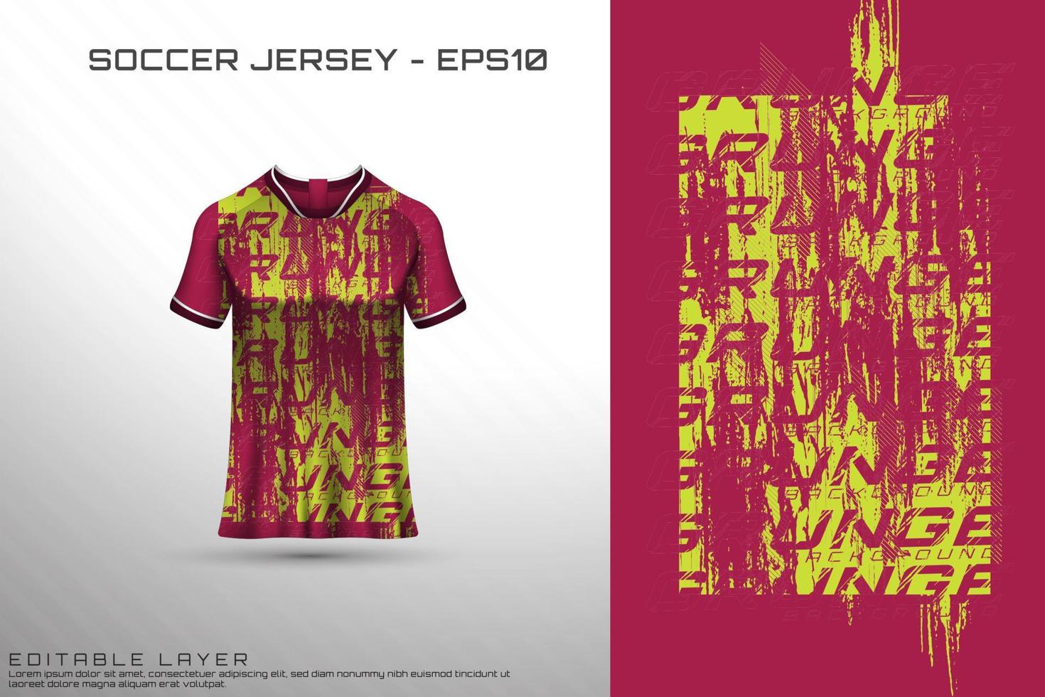 sport jersey och t-shirt mall sport jersey design vektor mockup.