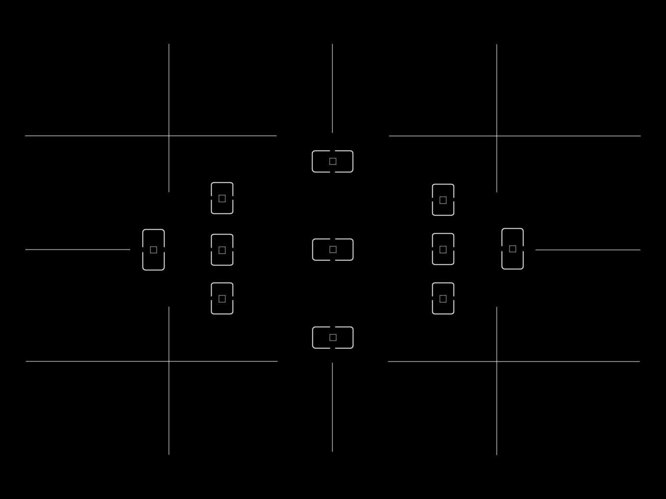 11-punkts fokussystem i kamerasökare vektor
