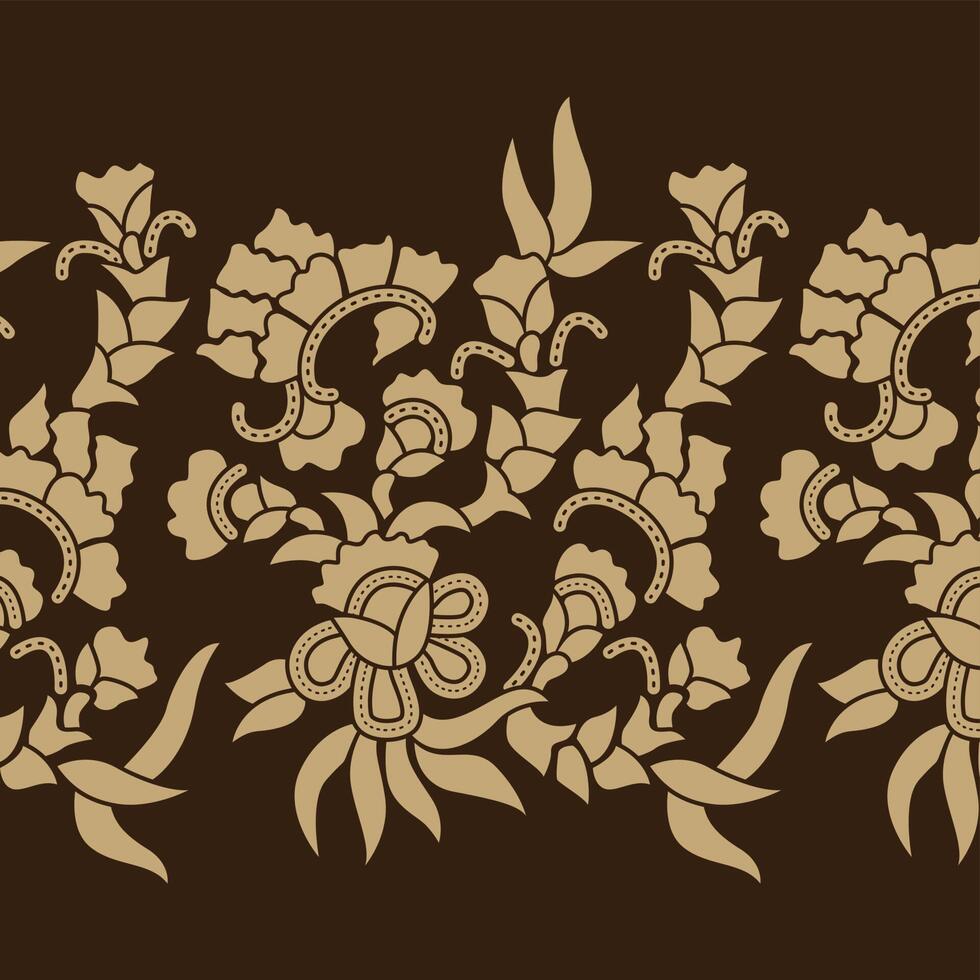 mönster batik salem i indonesiska java, vektorillustration vektor