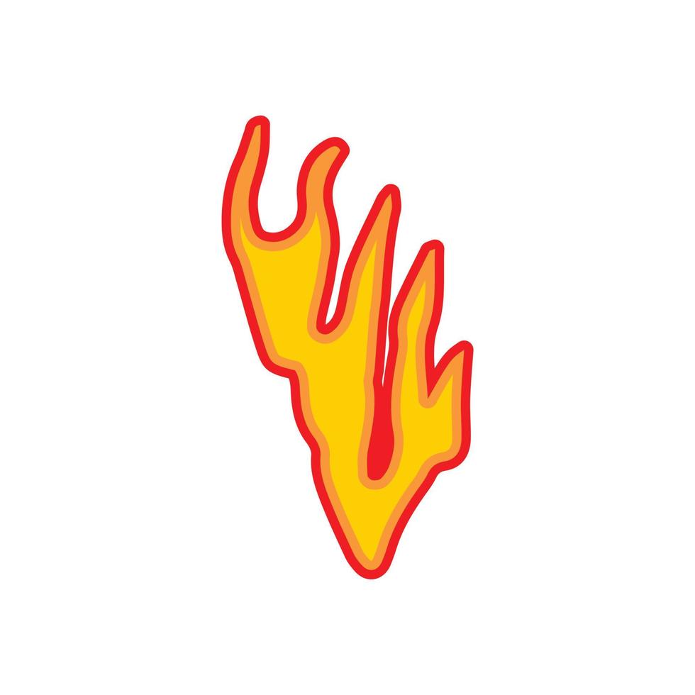 Feuer Flammen Vektor Icons flaches Design