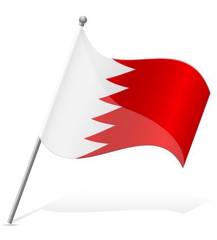 Flagge der Bahrain-Vektor-Illustration vektor