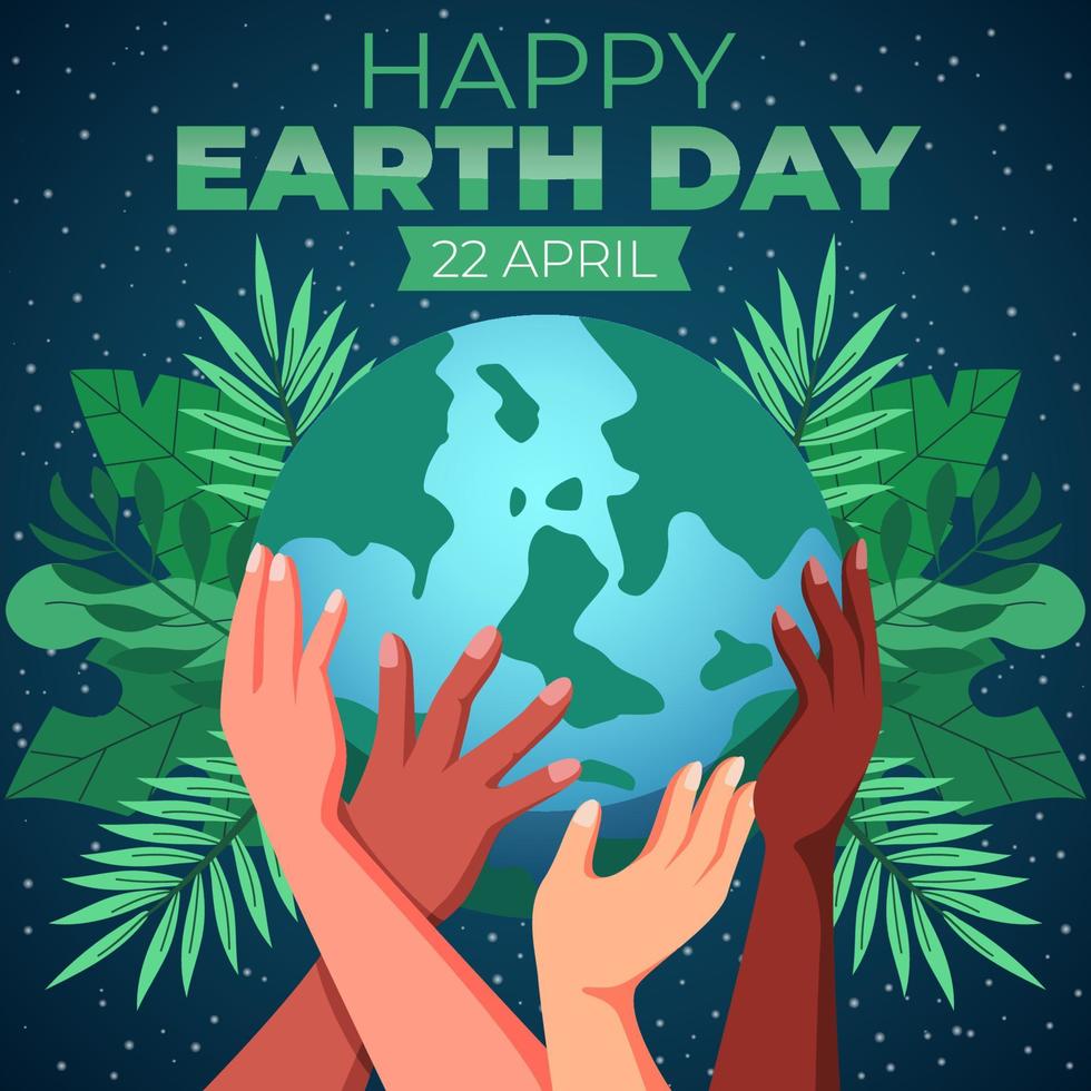 Happy Earth Day Konzept vektor