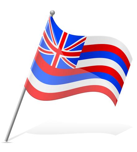 Flagge der Hawaii-Vektor-Illustration vektor