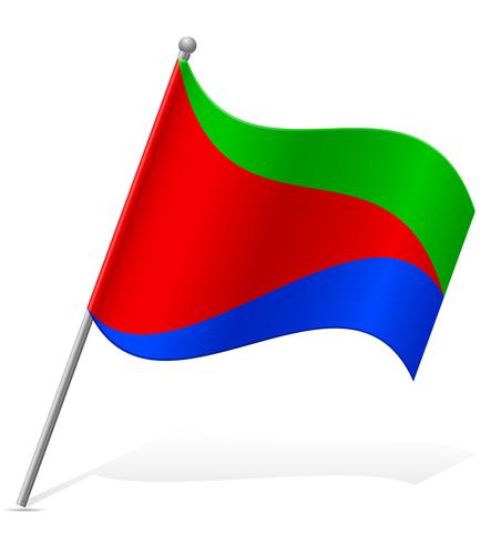 Flagge der Eritrea-Vektor-Illustration vektor