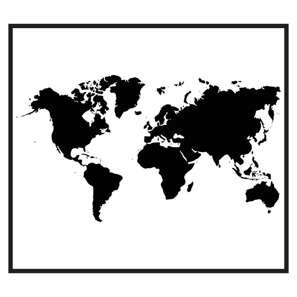 världskarta illustration vektor
