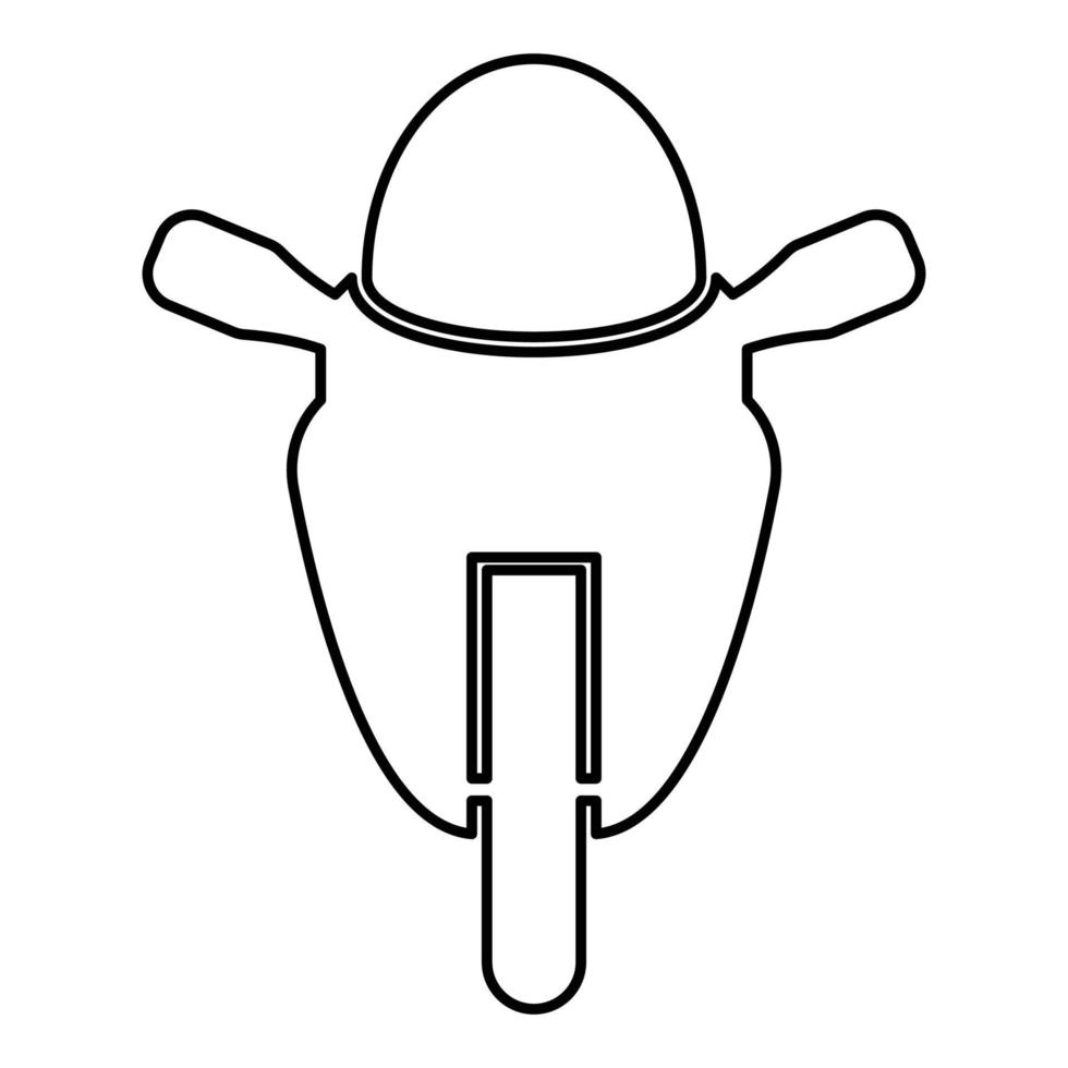 motorcykel sport typ ras klass ikonen kontur svart färg vektor illustration platt stil bild