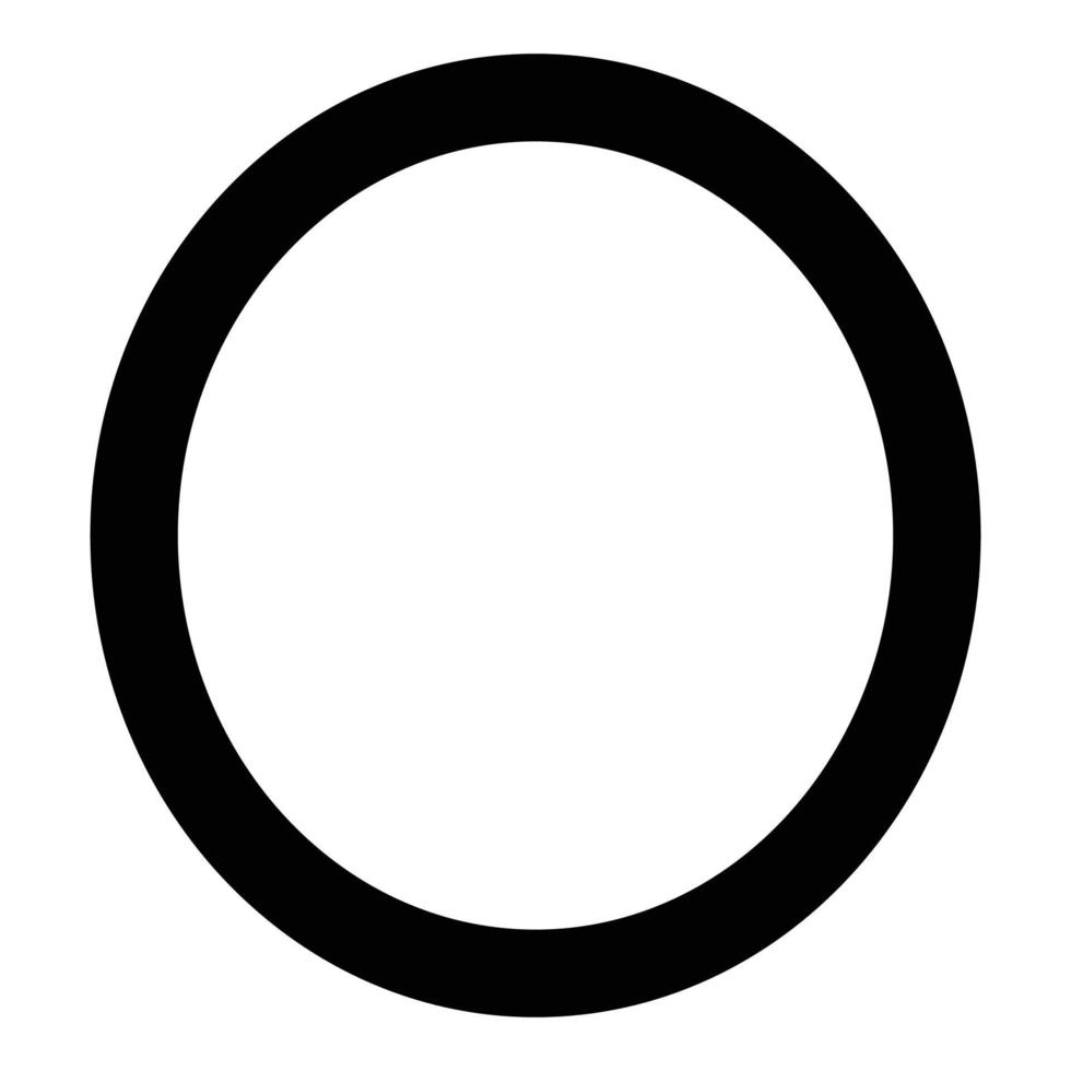 omicron grekisk symbol liten bokstav gemener teckensnitt ikon svart färg vektor illustration platt stil bild