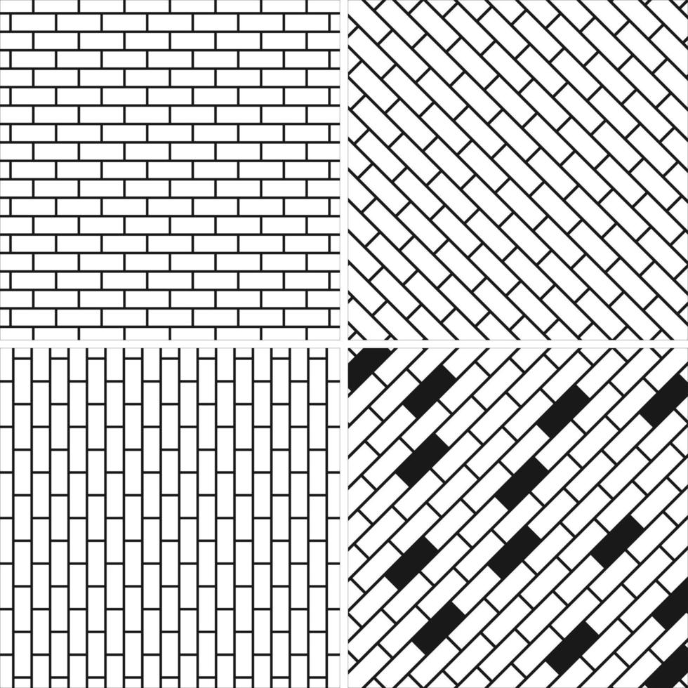 Sammlung nahtloser geometrischer minimalistischer Muster. vektor