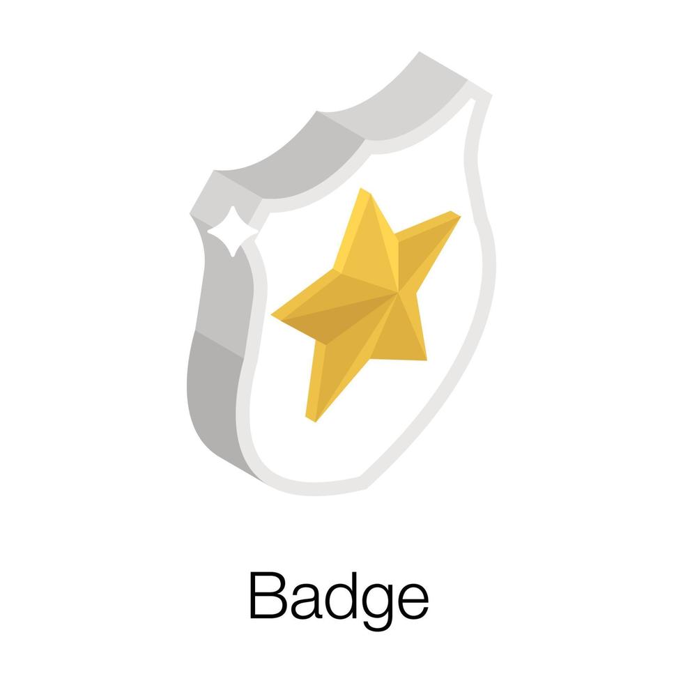 sheriff badge koncept vektor